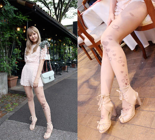 日本大流行的《刺青絲襪DIY》教室開課！真的很難學不會！