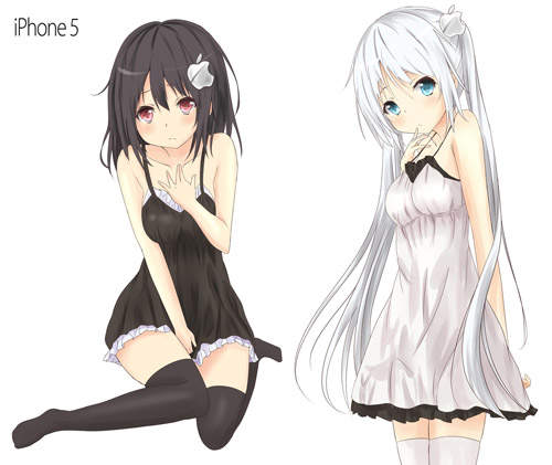 《iPhone娘》超可愛的 iPhone5 擬人萌化啦~✿ 《iPhone娘》超可愛的 iPhone5 擬人萌化啦~✿