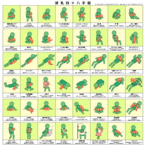 《哺乳48招》原來有這麼多種姿勢可以換~ 《哺乳48招》原來有這麼多種姿勢可以換~