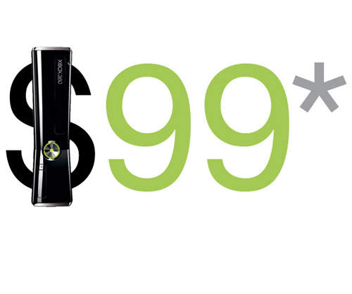 微軟新策略 XBox360主機只要美金99元？