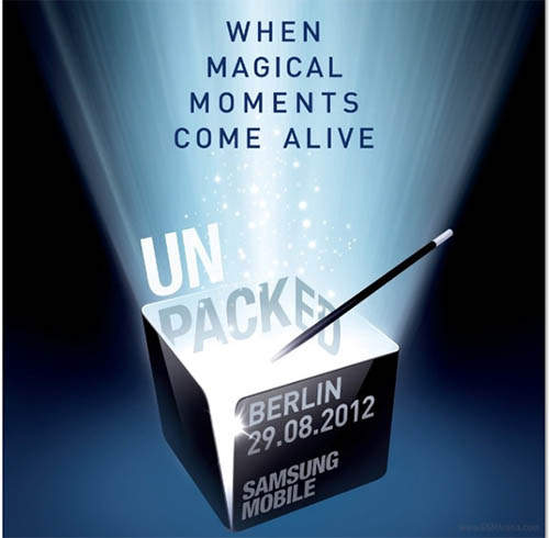 三星終於宣佈 新一代Galaxy Note 2 將在八月底正式發表囉！