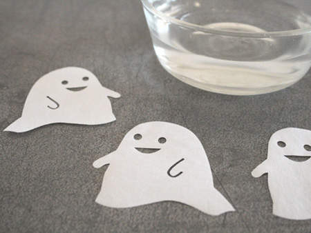 消失的幽靈便條紙 泡到水就消失了