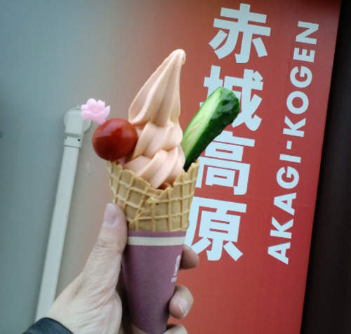《番茄黄瓜霜淇淋》超B級口味的赤城高原名產~ 《番茄黄瓜霜淇淋》超B級口味的赤城高原名產~