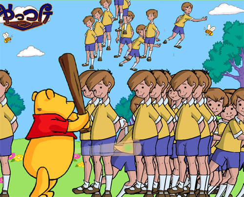 《小熊維尼全壘打大賽》難度鬼畜級的網頁遊戲 《小熊維尼全壘打大賽》難度鬼畜級的網頁遊戲