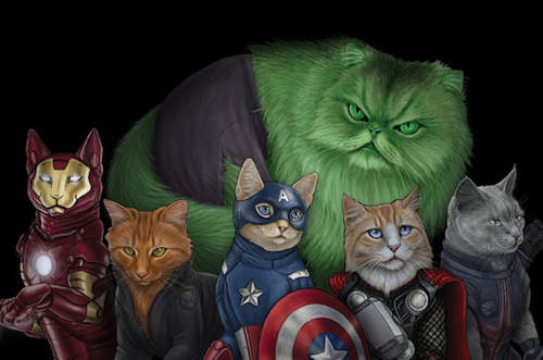 《超級英雄喵》我願意被他們拯救♥♥