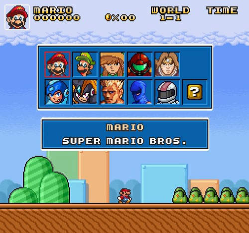 《超級瑪利歐大穿越》經典電玩人物集結~改了版再上 《超級瑪利歐大穿越》經典電玩人物集結~改了版再上