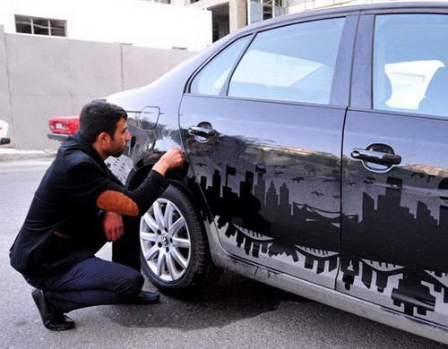 髒車變畫布　以後就有不洗車的好藉口了～顆顆