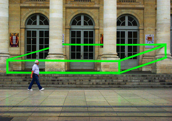 紐約街頭跳出方格子~用膠帶來創作 紐約街頭跳出方格子~用膠帶來創作