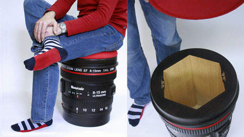 超方便《迷你單眼鏡頭椅》 這樣以後外拍就不用怕沒地方可坐啦～