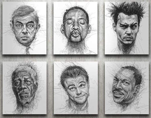 《塗鴉明星畫》就算亂畫也是得看功力的~ 《塗鴉明星畫》就算亂畫也是得看功力的~