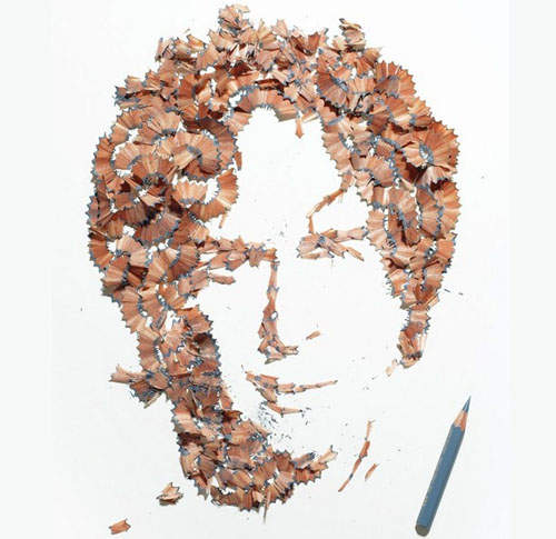 《鉛筆屑藝術》原來屑屑還能變成人