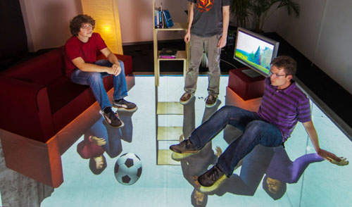 超酷炫《虛擬互動地板》有如鏡中世界的科幻倒影~ 超酷炫《虛擬互動地板》有如鏡中世界的科幻倒影~