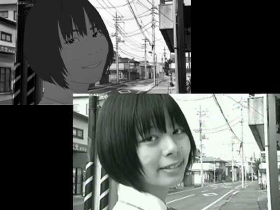 《惡之華》動畫與寫實版對照