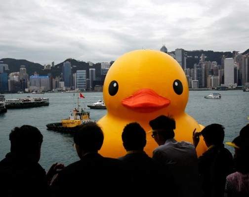 《大黃鴨熱潮》走到哪都看得到?! 《大黃鴨熱潮》走到哪都看得到?!