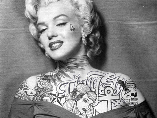 《懷舊明星刺青》如果瑪麗蓮夢露有刺青會是怎麼樣呢? 《懷舊明星刺青》如果瑪麗蓮夢露有刺青會是怎麼樣呢?