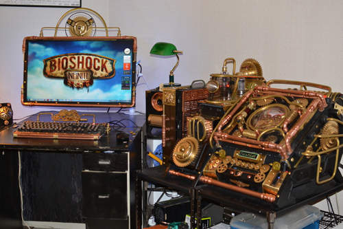 史上最酷斃的《蒸氣電腦PC機殼》要是還能噴火就更屌了～