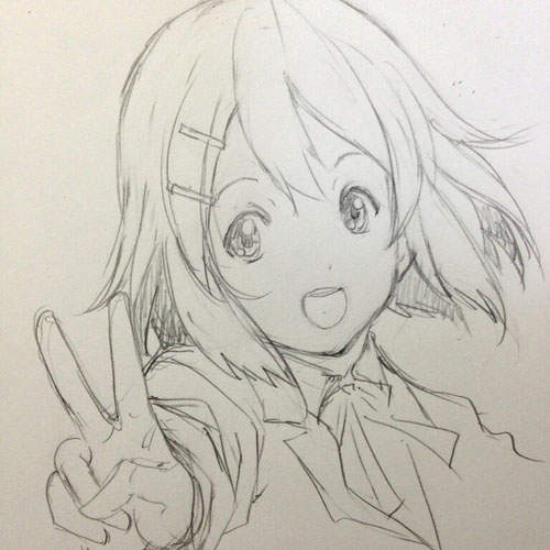 藤島康介筆下的K-ON~唯也要變成幸運女神了嗎? 藤島康介筆下的K-ON~唯也要變成幸運女神了嗎?