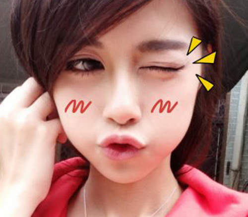 校花慕蓉 美美拍攝白蘭氏廣告的正妹