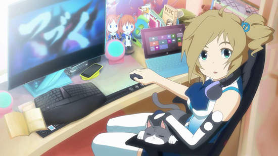 微軟IE萌化《IE娘》魔法少女藍澤祈來了