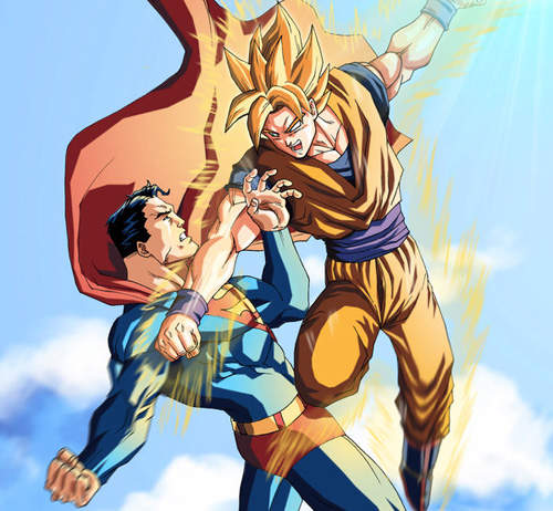 悟空vs超人 到底誰強比一場死亡決鬥就知道啦 悟空vs超人 到底誰強比一場死亡決鬥就知道啦