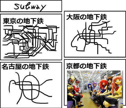 四格漫畫就能看出《京都地鐵路線》到底有多~不複雜ww 四格漫畫就能看出《京都地鐵路線》到底有多~不複雜ww