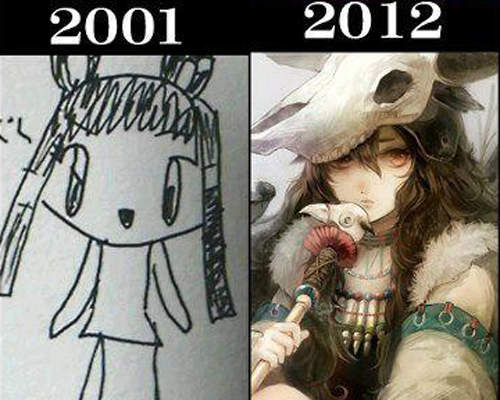 《堅持畫家おうり》進步的過程真的太令人感動了~ 《堅持畫家おうり》進步的過程真的太令人感動了~