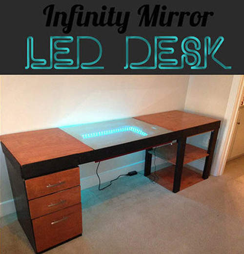 神人打造《黑洞玻璃PC桌》這樣驚悚是教人家怎麼專心上網啦~