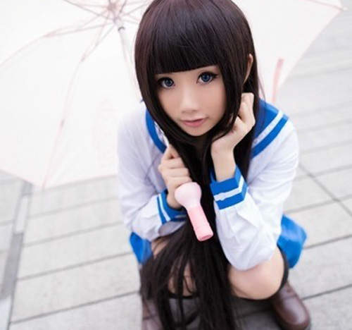 魔法少女小媛SH 黑長直COS愛麗絲真的好萌好可愛 魔法少女小媛SH 黑長直COS愛麗絲真的好萌好可愛