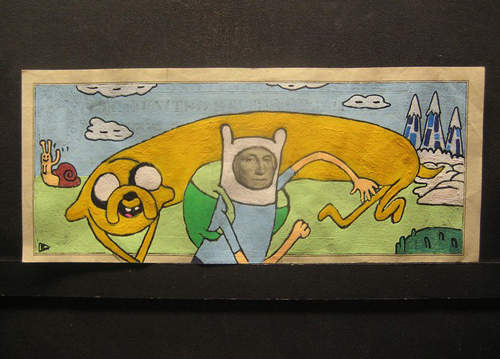 《美鈔藝術》讓華盛頓也變身了啦~XD 《美鈔藝術》讓華盛頓也變身了啦~XD