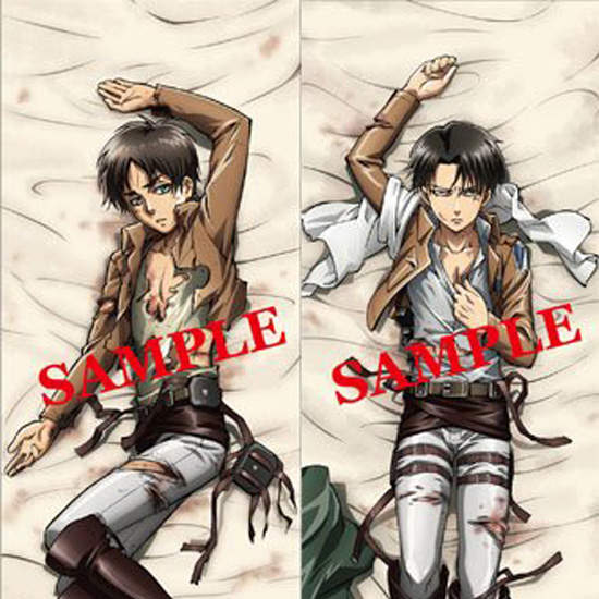 《進擊的巨人》艾倫與兵長陪睡抱枕 《進擊的巨人》艾倫與兵長陪睡抱枕