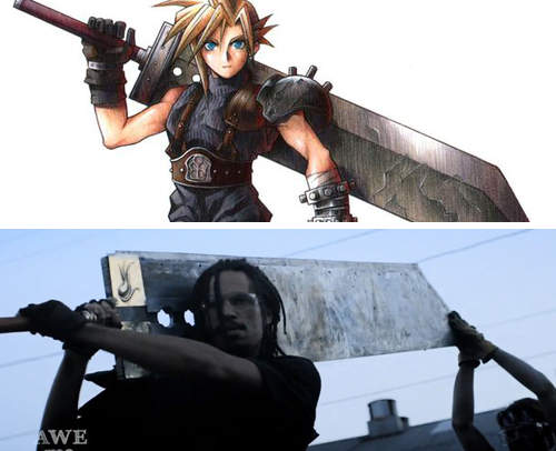 真實打造FF7主角克勞德的大刀(帥)欸欸後面幫忙扶一下... 真實打造FF7主角克勞德的大刀(帥)欸欸後面幫忙扶一下...