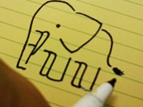 《韓字大象》輕鬆就能畫出可愛大象~ 《韓字大象》輕鬆就能畫出可愛大象~