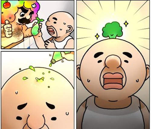 花椰菜男子APP　快點靠種植來解救中年危機吧