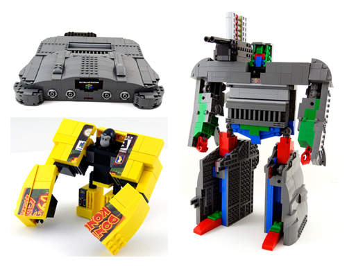 《樂高製N64變形金剛》連遊戲卡帶都能變身(驚) 《樂高製N64變形金剛》連遊戲卡帶都能變身(驚)