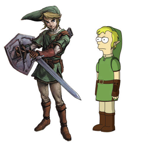 如果薩爾達傳說主角「林克」變成卡通人物...？