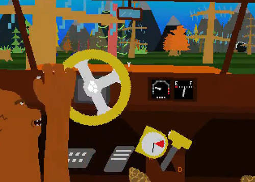 稀奇古怪開車遊戲　突然好想當熊在平壤街頭開清道車喔（？）