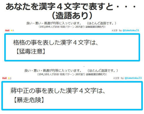 日本Twitter姓名測字 試試自已的名字代表什麼吧 日本Twitter姓名測字 試試自已的名字代表什麼吧
