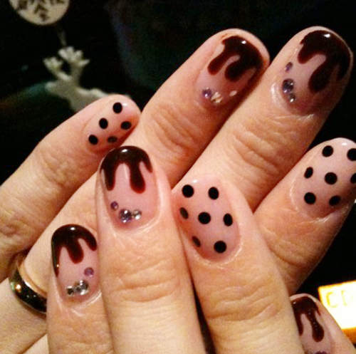 《巧克力指彩》♥西洋情人節～指彩也應景！