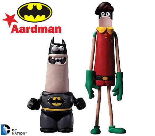 《阿德曼版的蝙蝠俠+羅賓公仔》超可愛造型跟比例～