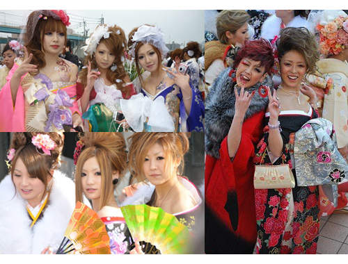 裸露度過高的《花魁風和服》參加成人式是否太不適合? 裸露度過高的《花魁風和服》參加成人式是否太不適合?