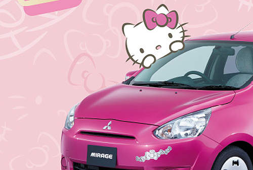 Hello Kitty版《Mitsubishi Mirage》可愛又限量太犯規了啦 Hello Kitty版《Mitsubishi Mirage》可愛又限量太犯規了啦