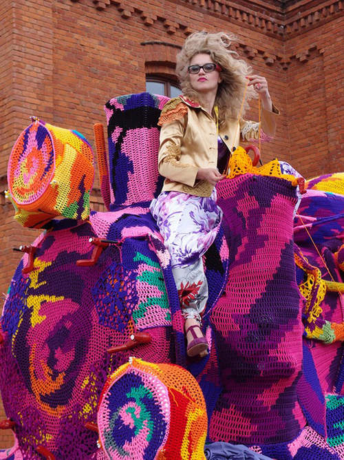 彩色《針織火車》我也想上去搭一程 彩色《針織火車》我也想上去搭一程