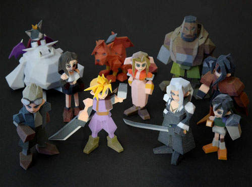 FF7粉絲自製3D列印模型 回味最初的方塊人 FF7粉絲自製3D列印模型 回味最初的方塊人