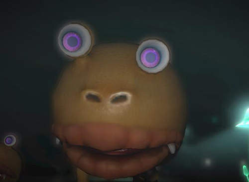 《皮克敏3》第一人稱視角看到的怪物...塊陶啊～