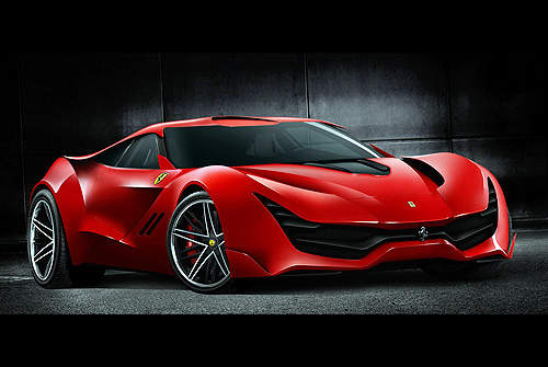 非官方《法拉利CascoRosso概念車》大口氣想接班馬王? 非官方《法拉利CascoRosso概念車》大口氣想接班馬王?