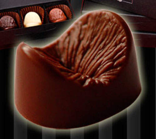 肛肛巧克力　插500元你不敢舔一舔、轉一轉再泡一泡牛奶(拍桌)