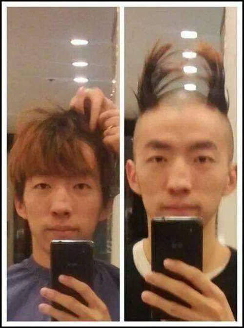 韓《甲蟲哥》頭髮剪這樣不會涼颼颼的嗎......