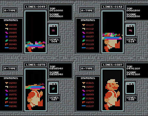 《俄羅斯方塊繪圖》疊疊消消所留下的神運算作圖法