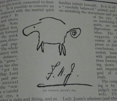 《閉眼畫小豬》Twitter流行中　你也想來挑戰看看嗎（閉眼找筆）