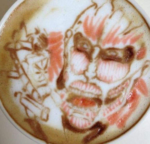 《彩色拿鐵拉花》上了色讓我更難動手了啦≧□≦